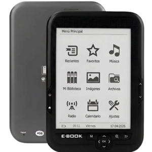 Lector de Libros Electrónicos 6" E-Book 16GB – Pantalla Táctil