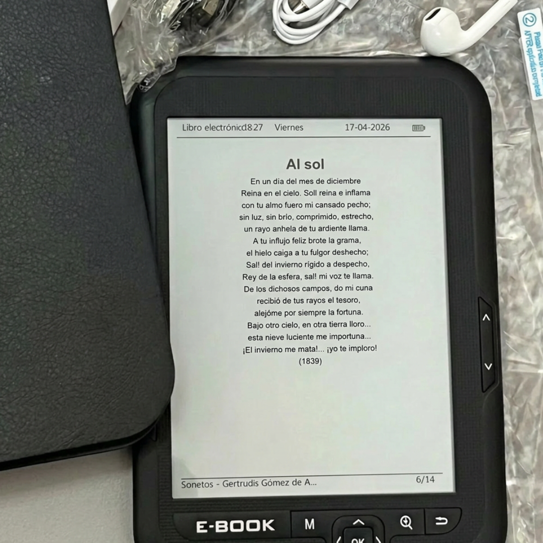 Lector de Libros Electrónicos 6" E-Book 16GB – Pantalla Táctil - Imagen 4