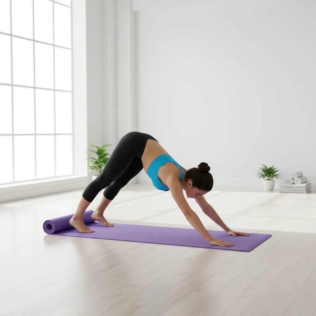Mat de Yoga EVA 10 mm Antideslizante con Funda y Correa - Imagen 4