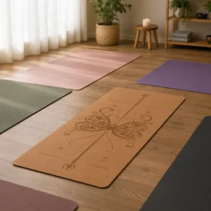 Mat Yoga Eco Corcho Antideslizante 6 mm con Funda y Correa