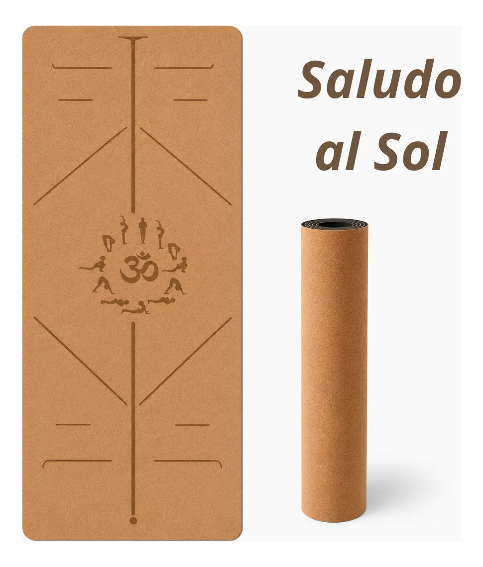 Mat Yoga Eco Corcho Antideslizante 6 mm con Funda y Correa - Imagen 6