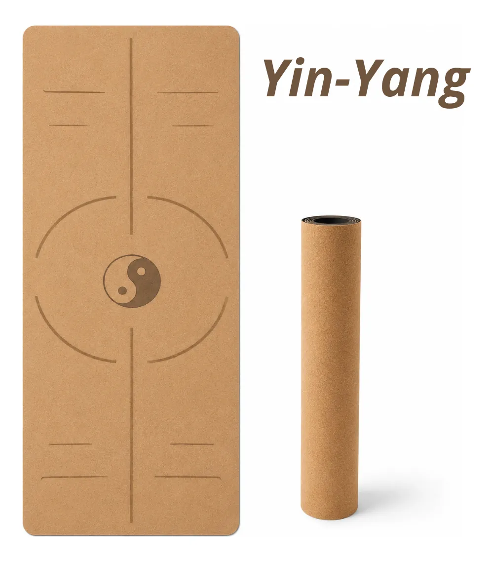 Mat Yoga Eco Corcho Antideslizante 6 mm con Funda y Correa - Imagen 7