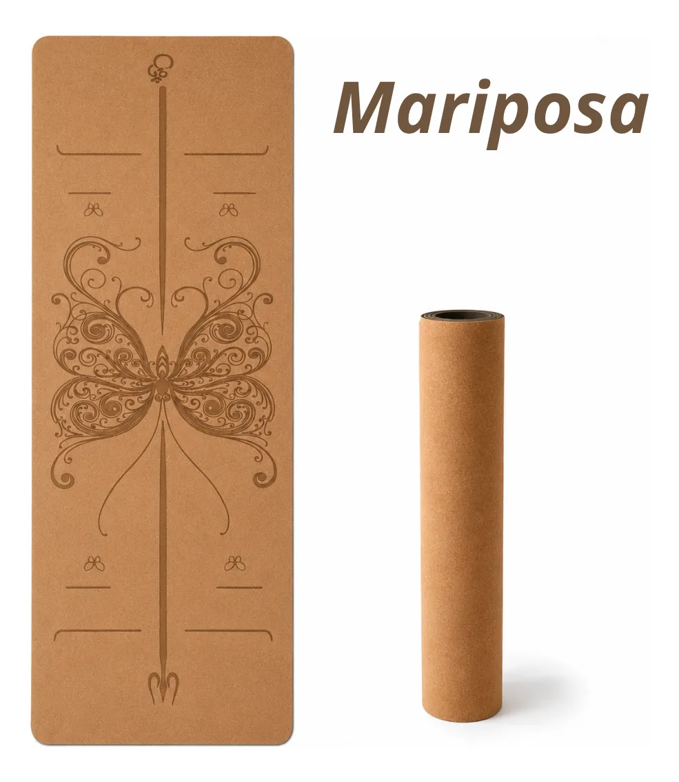 Mat Yoga Eco Corcho Antideslizante 6 mm con Funda y Correa - Imagen 8